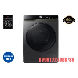 Máy sấy bơm nhiệt Samsung inverter 9 kg DV90T7240BB/SV